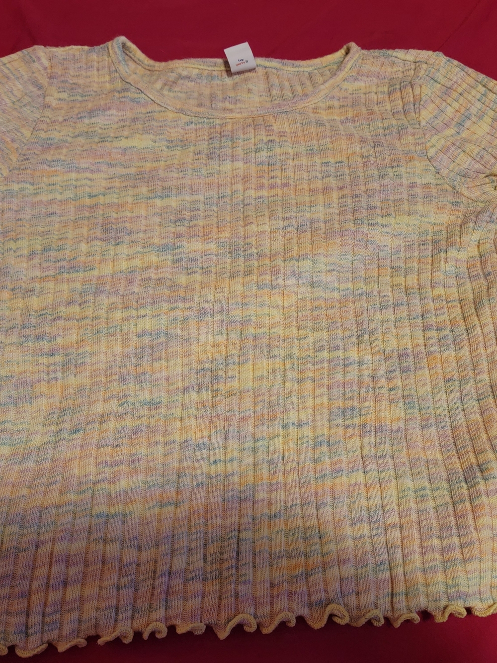 2 Soft Pastel Ribbed Knit Shirts Old Navy